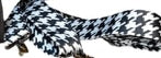 Houndstooth crossbody strap (black and white)