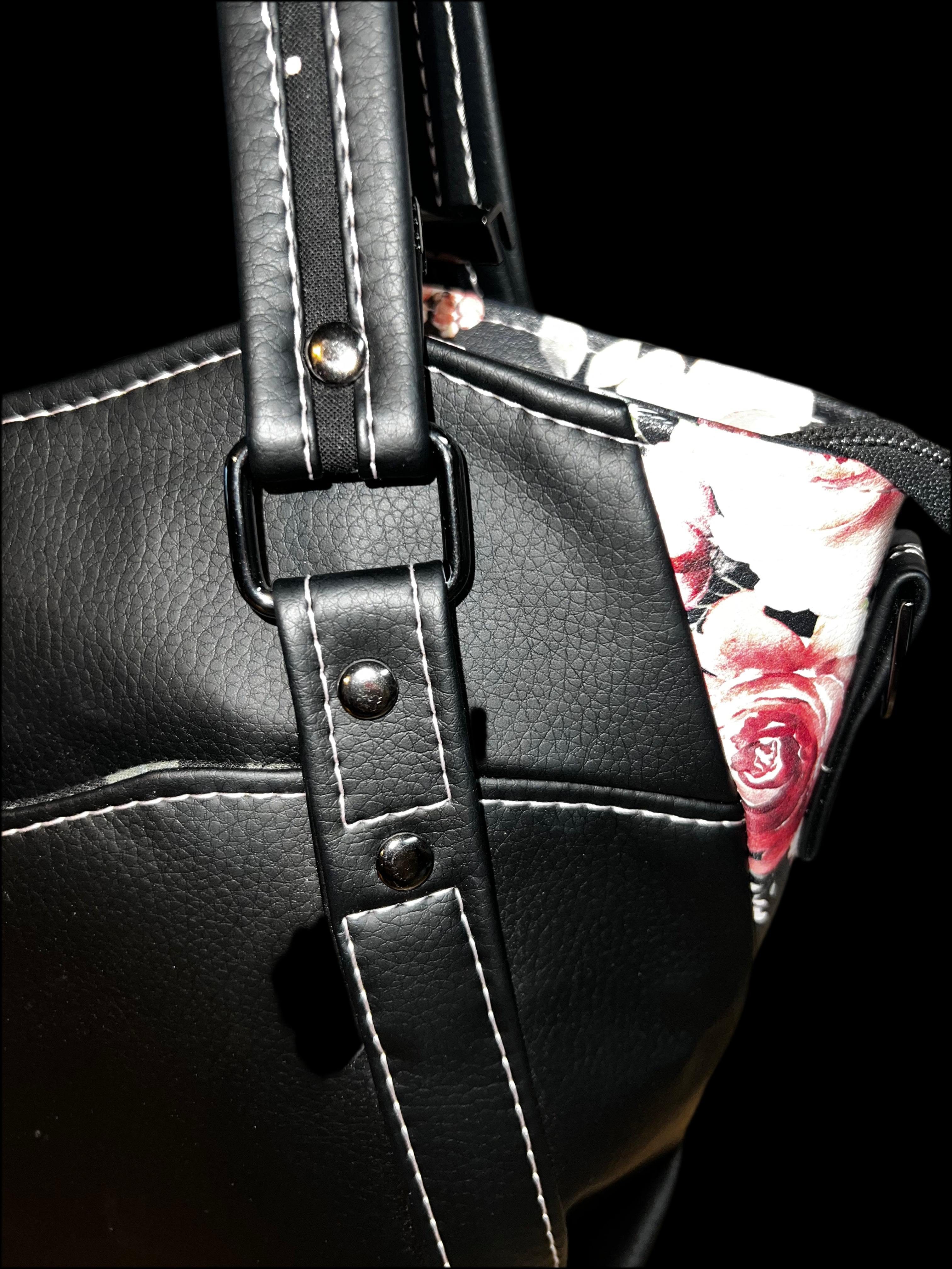 Hiraeth Black Floral purse