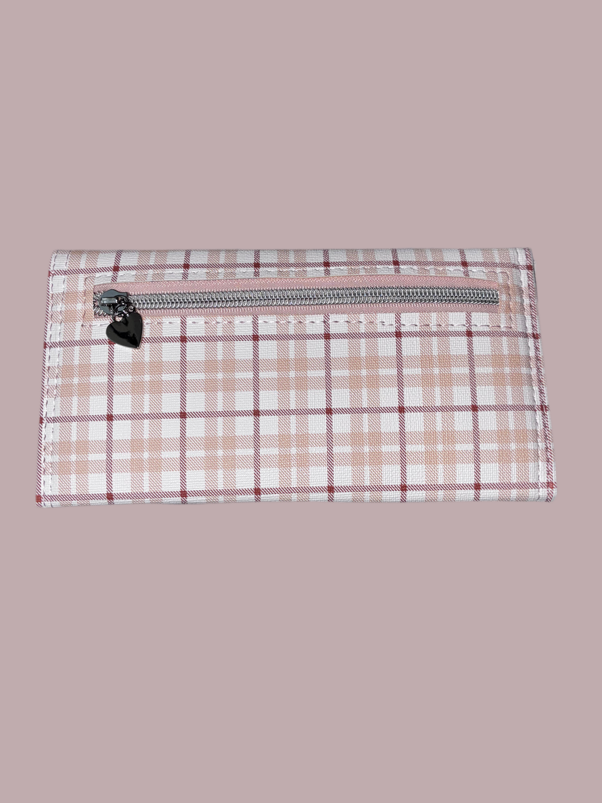 Architect Pink plaid Wallet