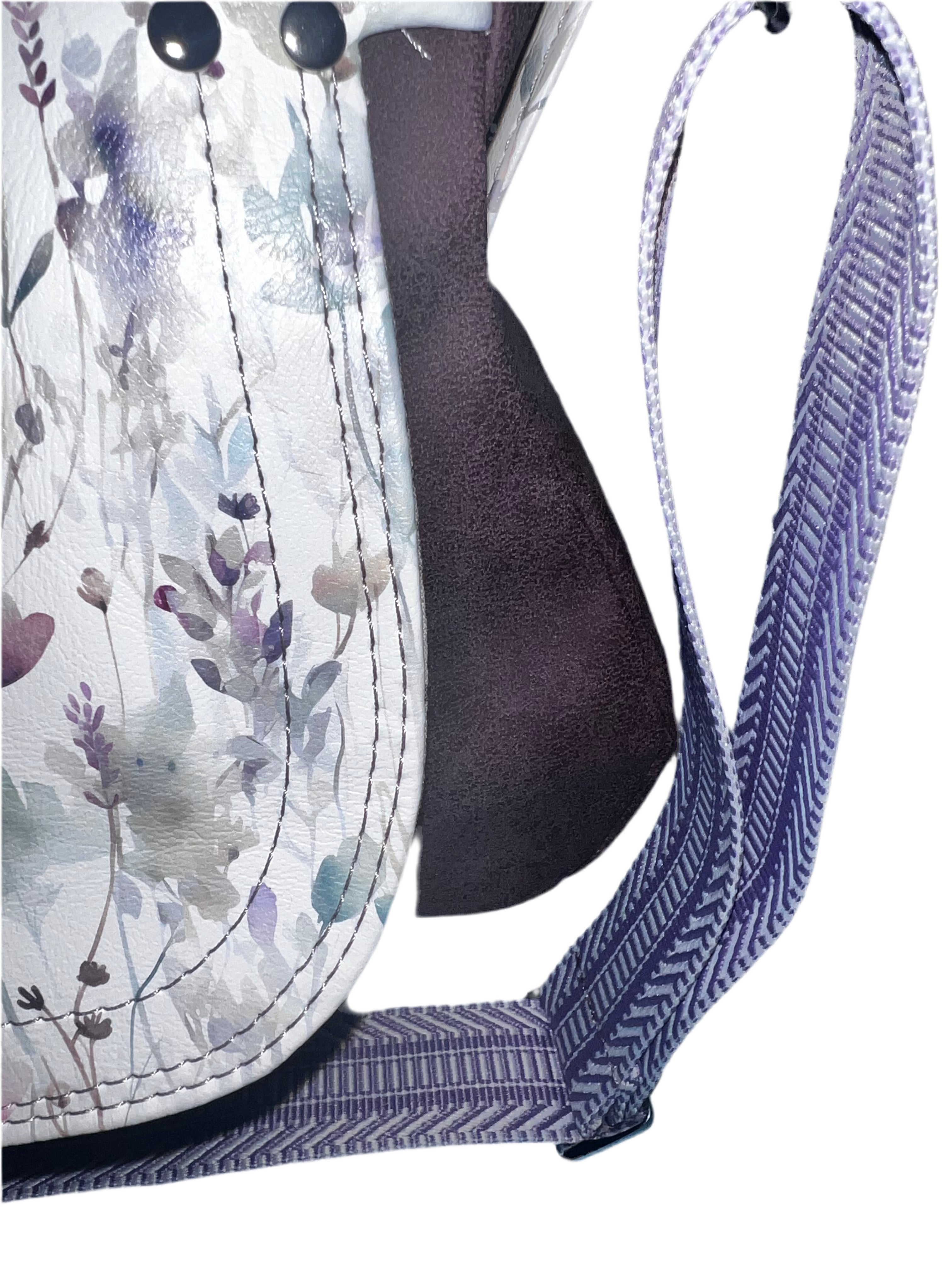 Brightstone Merlot Watercolor Floral (custom made not RTS)accordion wallet included