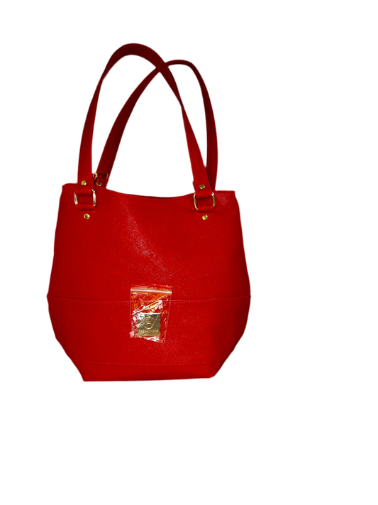 CHERRY RED GUADALUPE HANDBAG