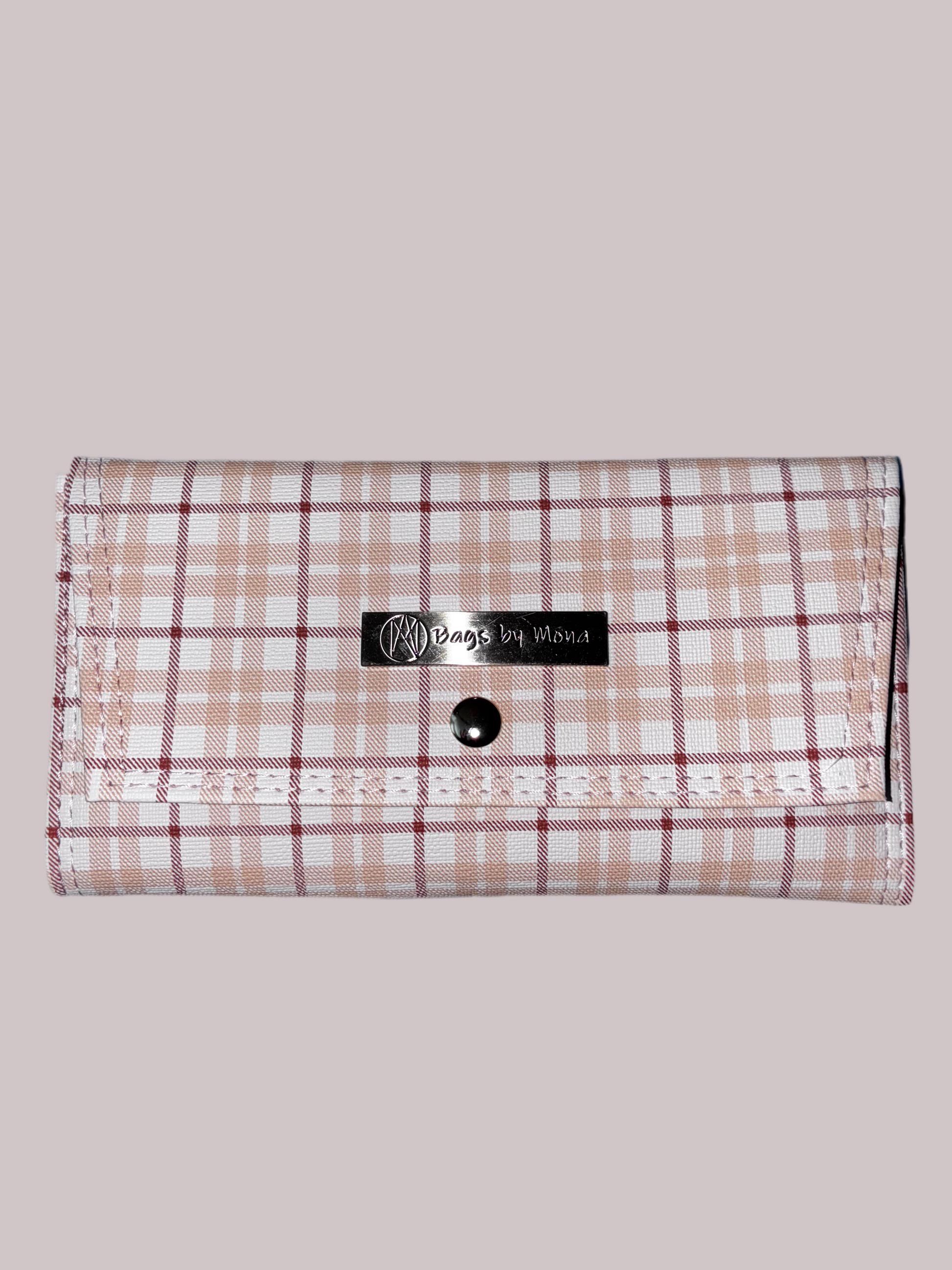 Architect Pink plaid Wallet