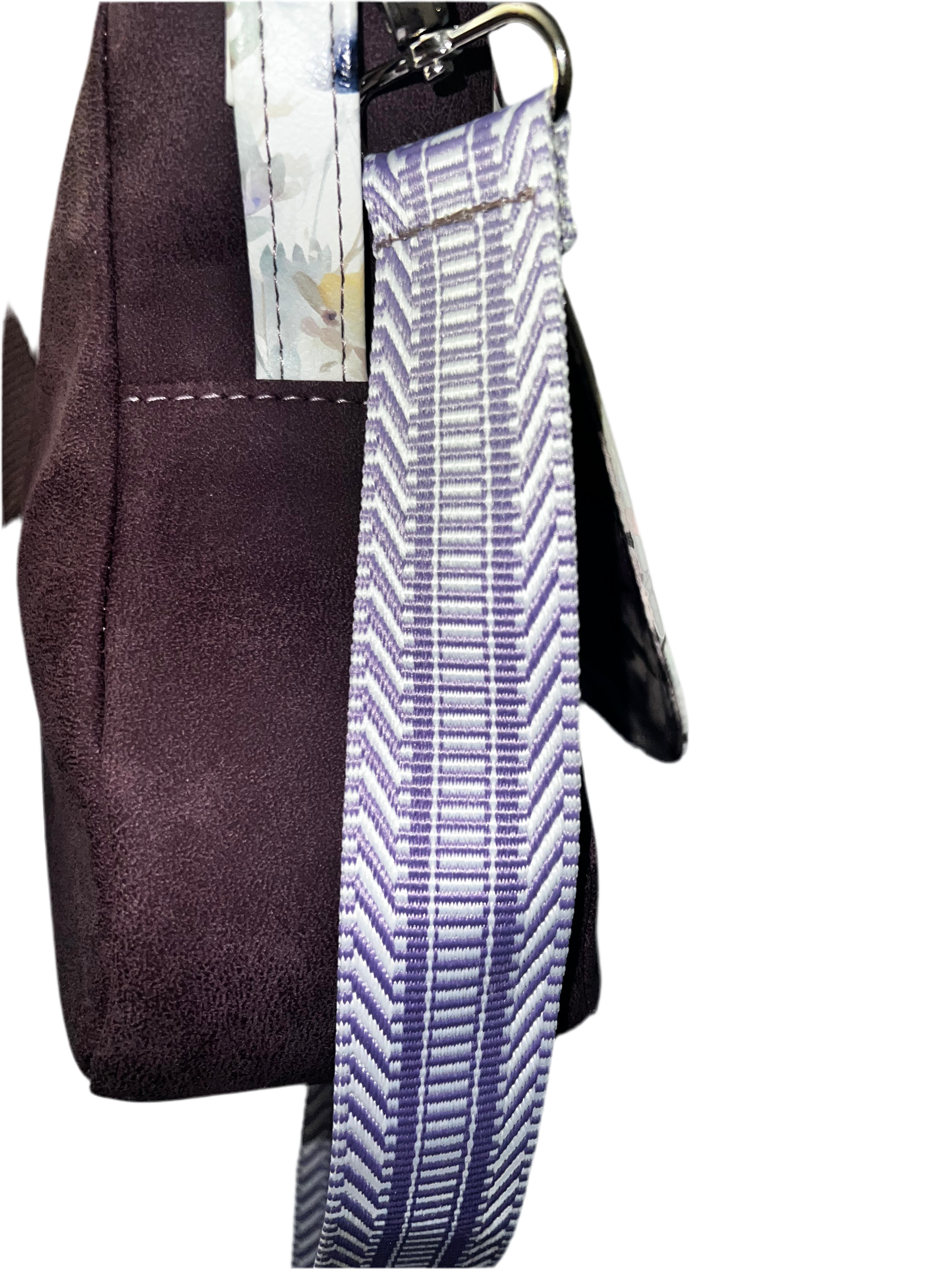 Brightstone Merlot Watercolor Floral (custom made not RTS)accordion wallet included