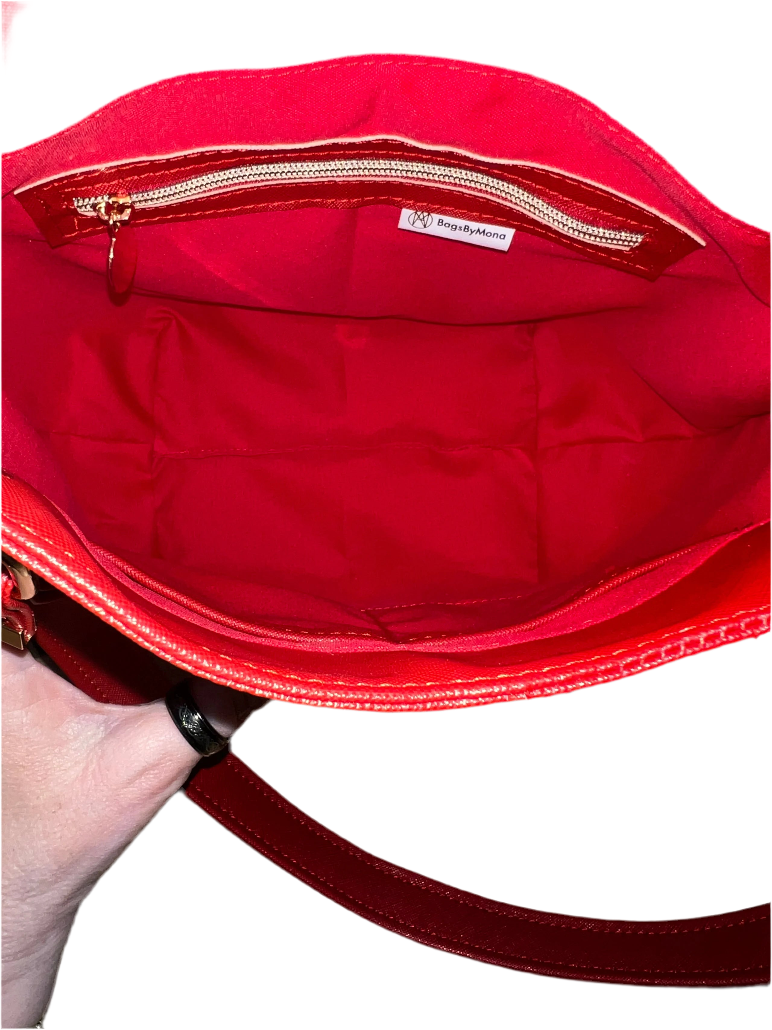 CHERRY RED GUADALUPE HANDBAG
