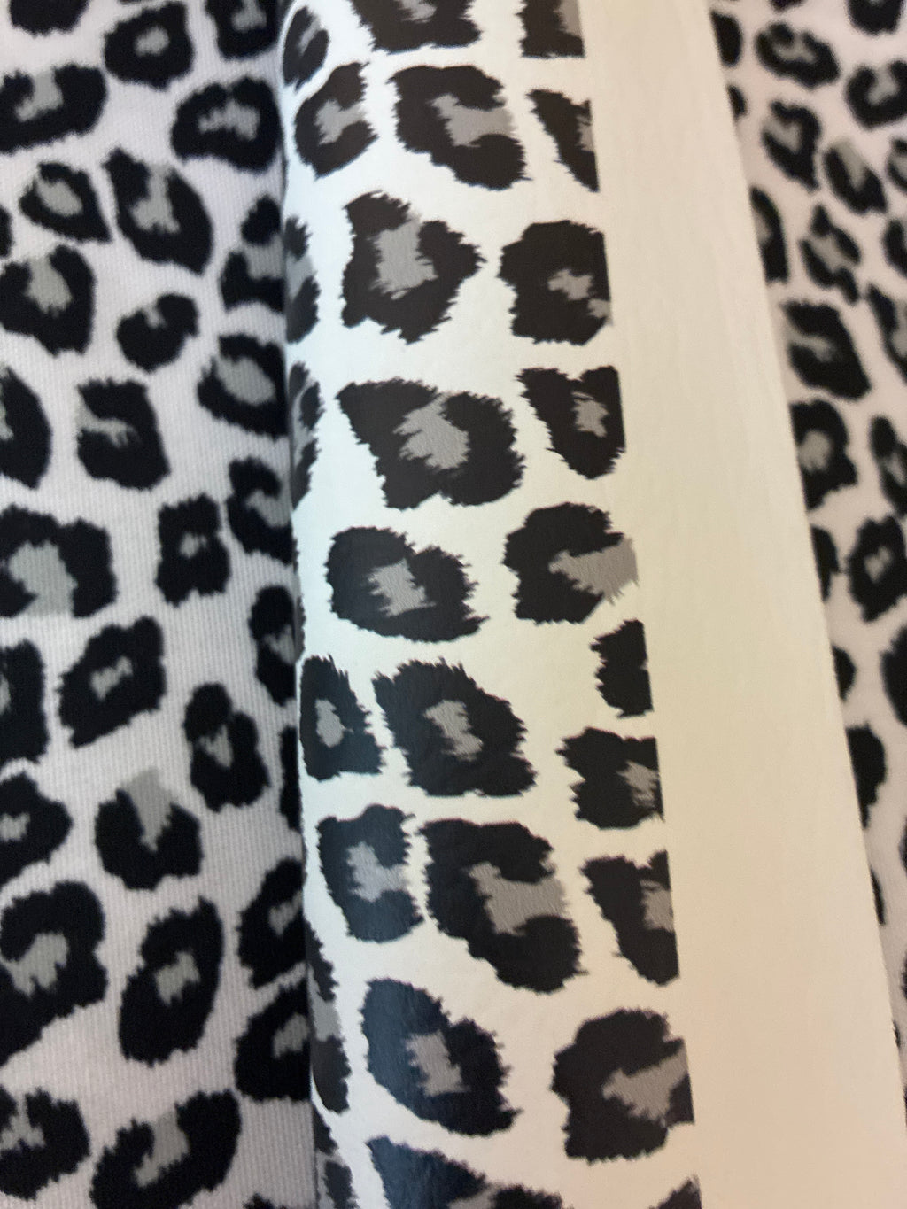 Phone and  Wallet sling white leopard