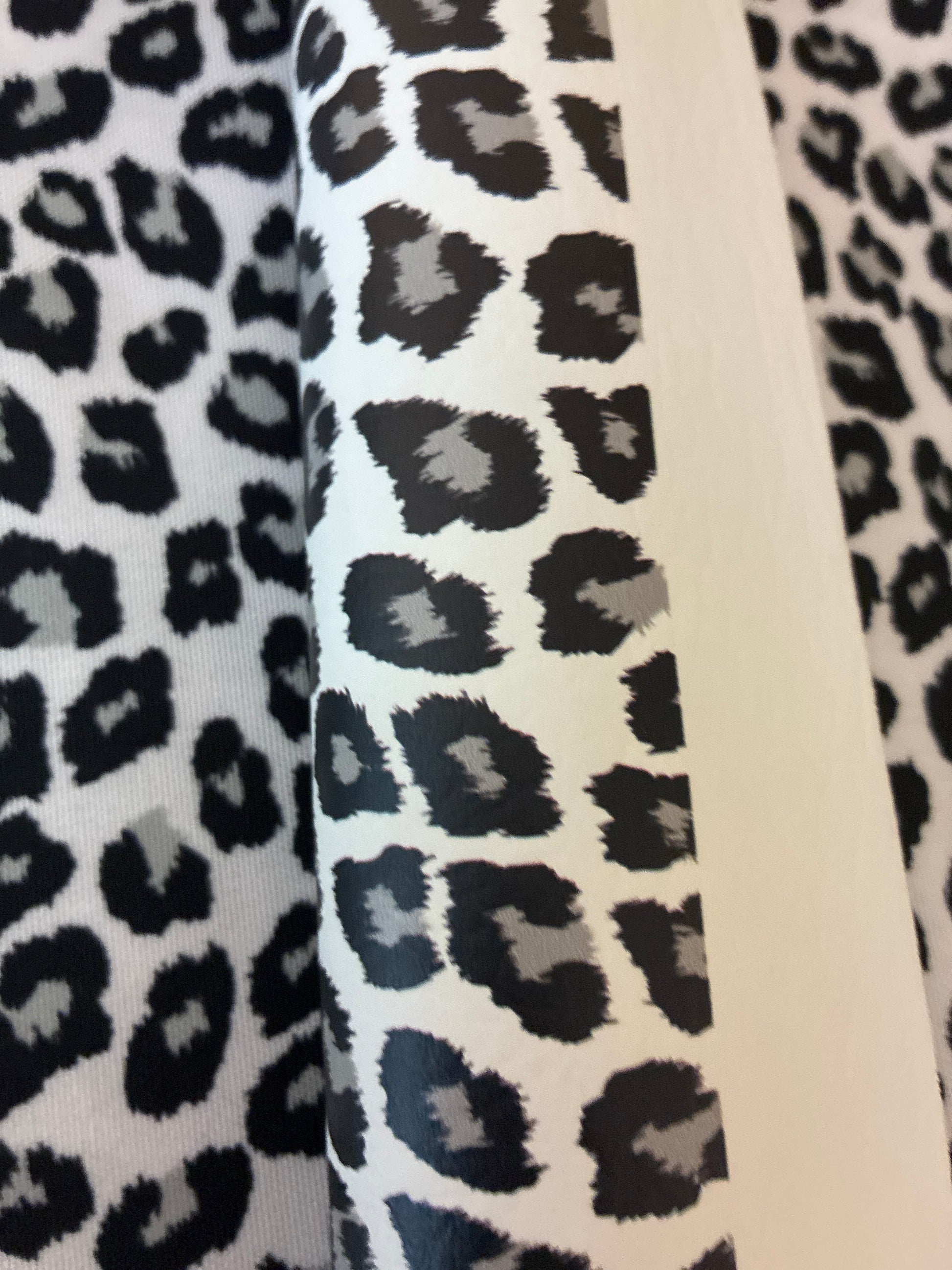 Phone and  Wallet sling white leopard