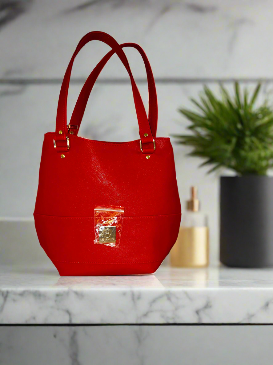 CHERRY RED GUADALUPE HANDBAG
