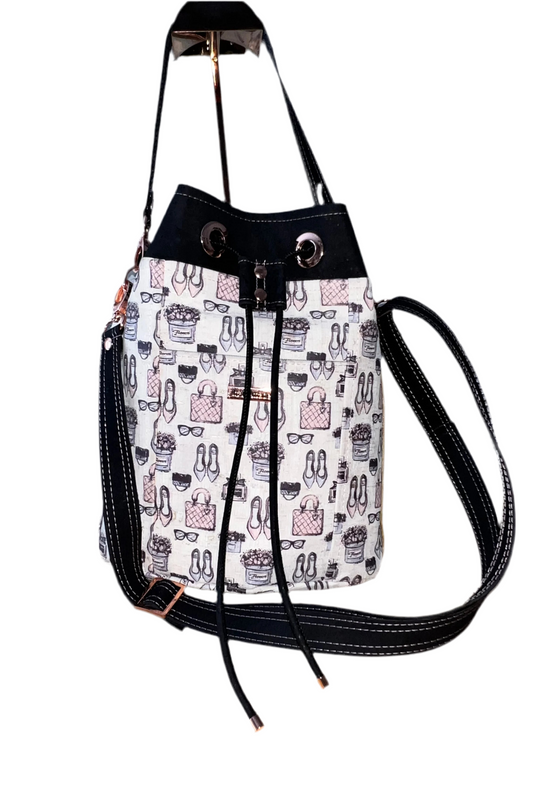 Cork Bucket Bag- Pretty in Pink