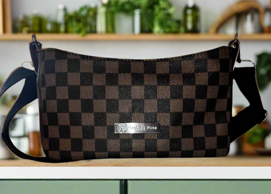 Aries Check crossbody bag