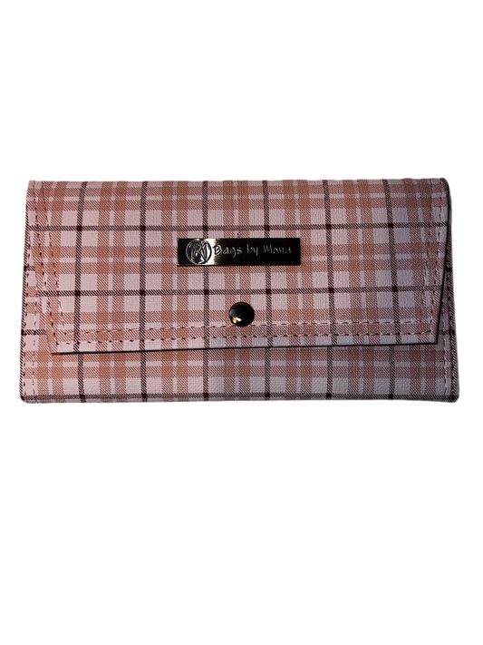 Architect Pink plaid Wallet