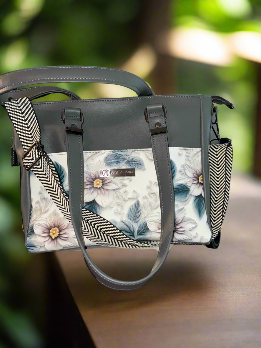 Becca handbag grey (appears light in sample -the grey) please refer to ALL photos (CUSTOM ONLY)