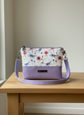 Alyssa dragonfly and lilac crossbody(custom)