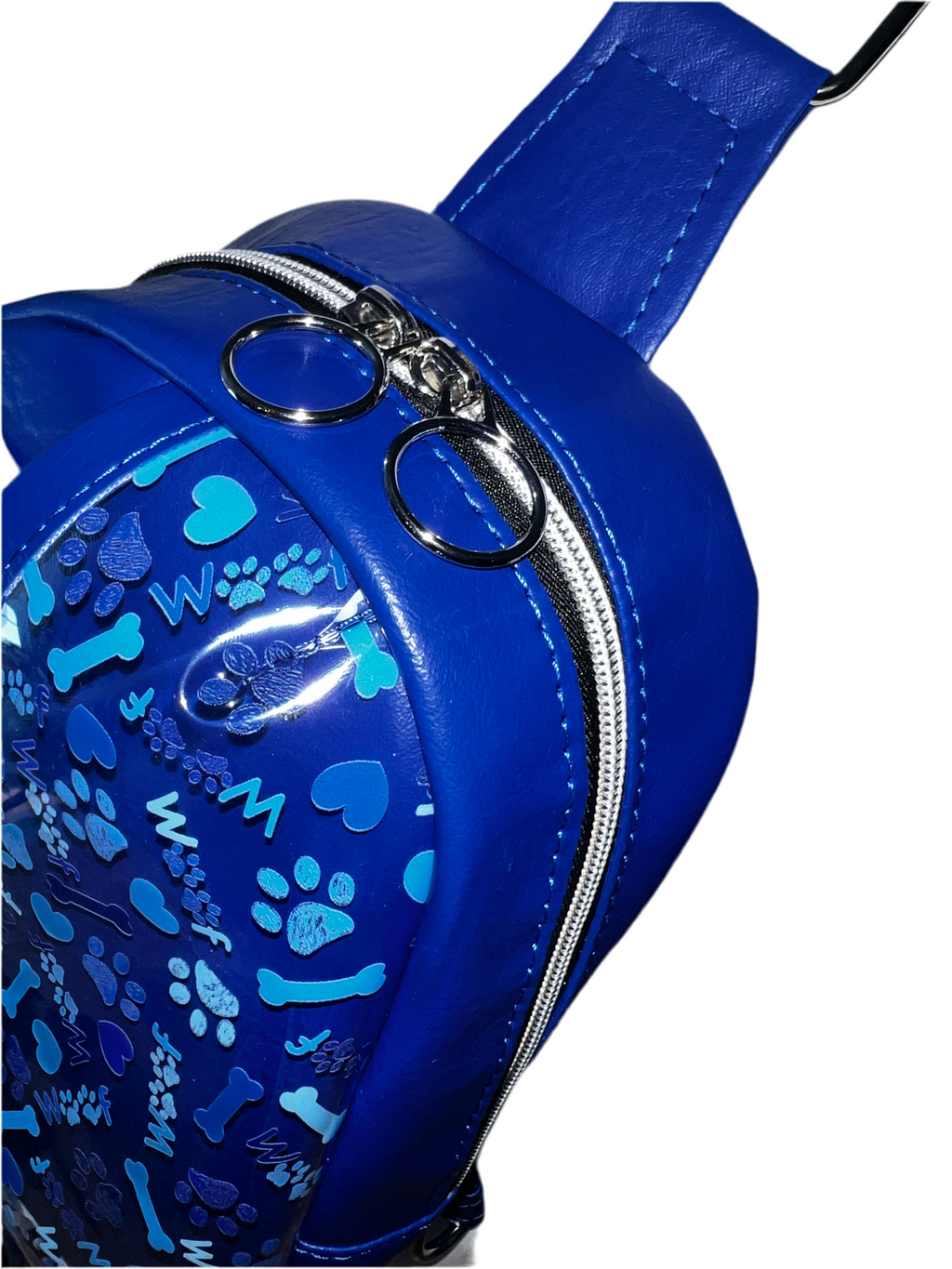 Rosie Sling /Clear dog blue