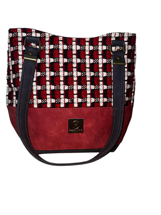 Guadeloupe Tommy handbag Boucle and Faux Suede
