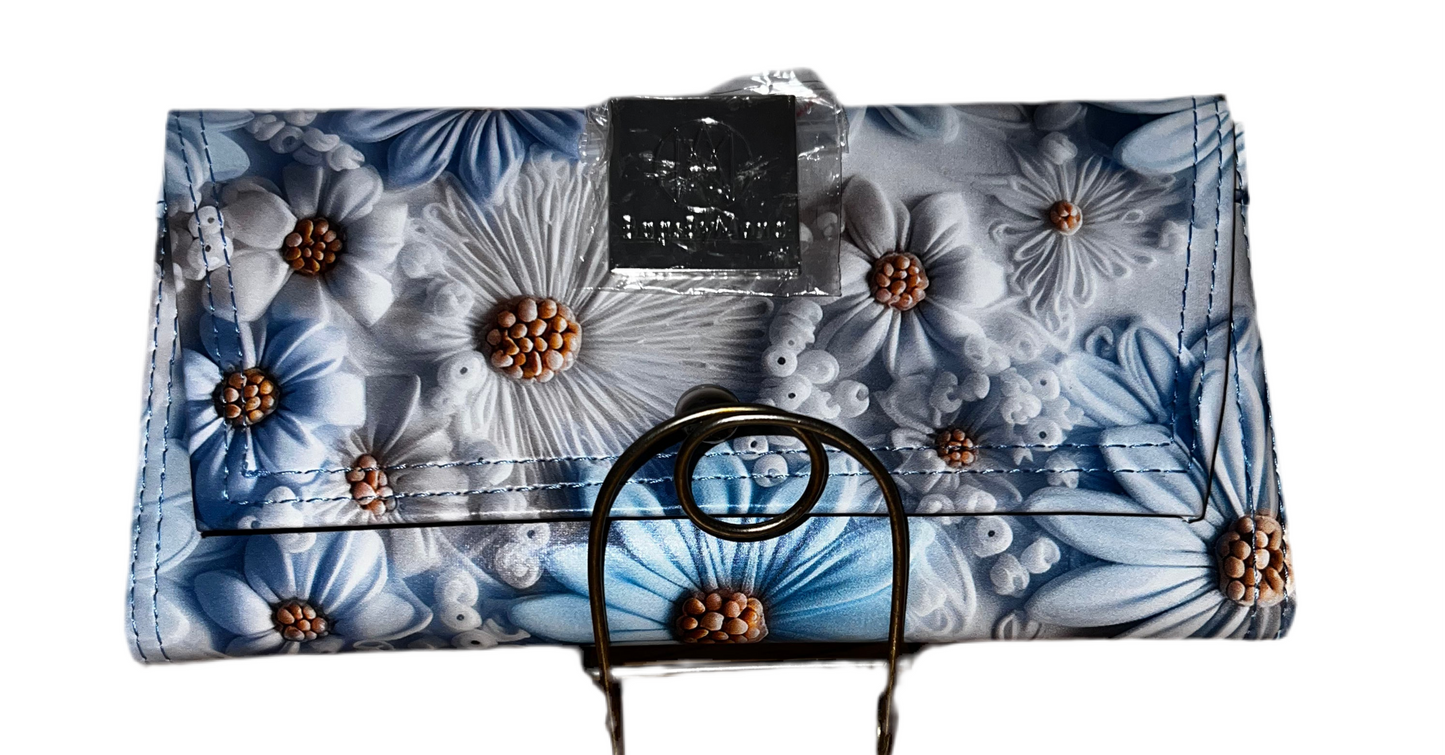 Architect 3D Floral blue Wallet