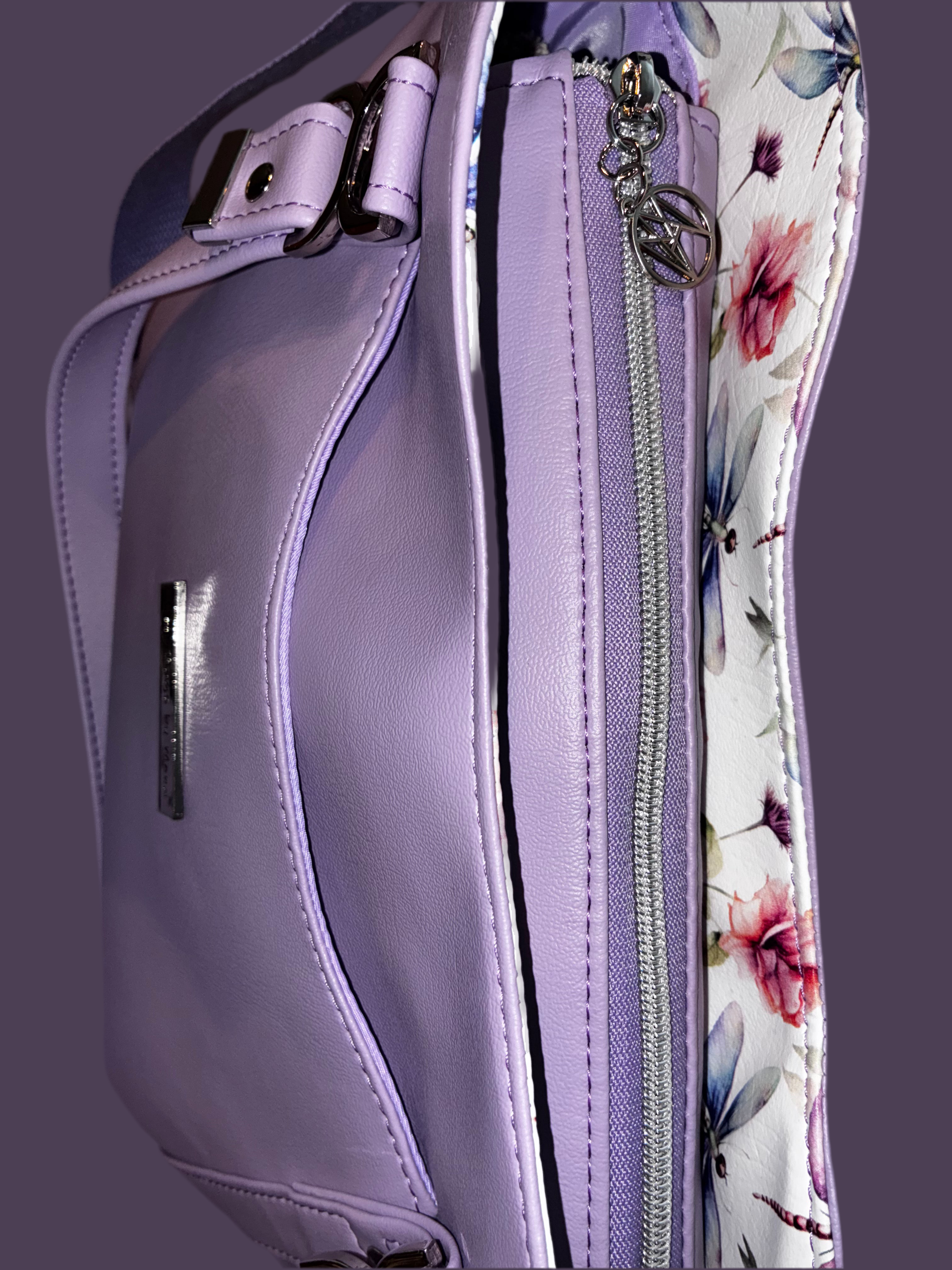 Hiraeth lilac Dragonfly purse (Custom)