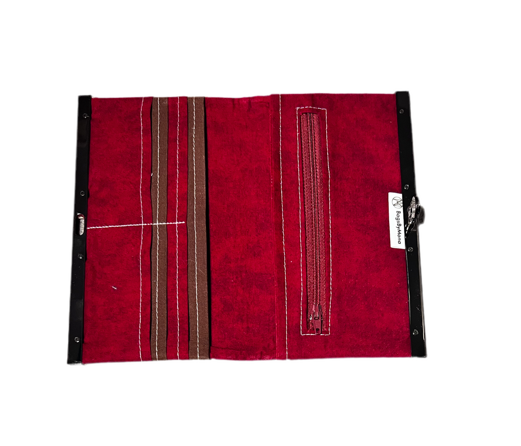 Clasp Wallet Cork Moroccan Tile