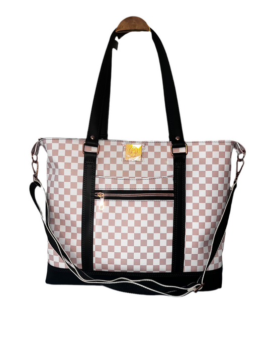 Bluebell Rosey Beige Checker incl. Crossbody strap