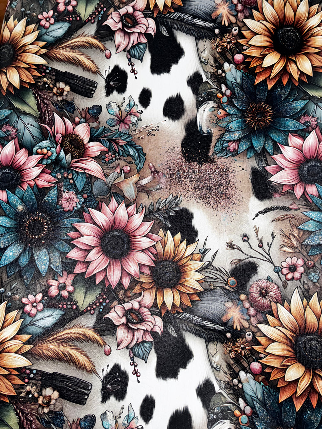 Alyssa floral cow (custom)