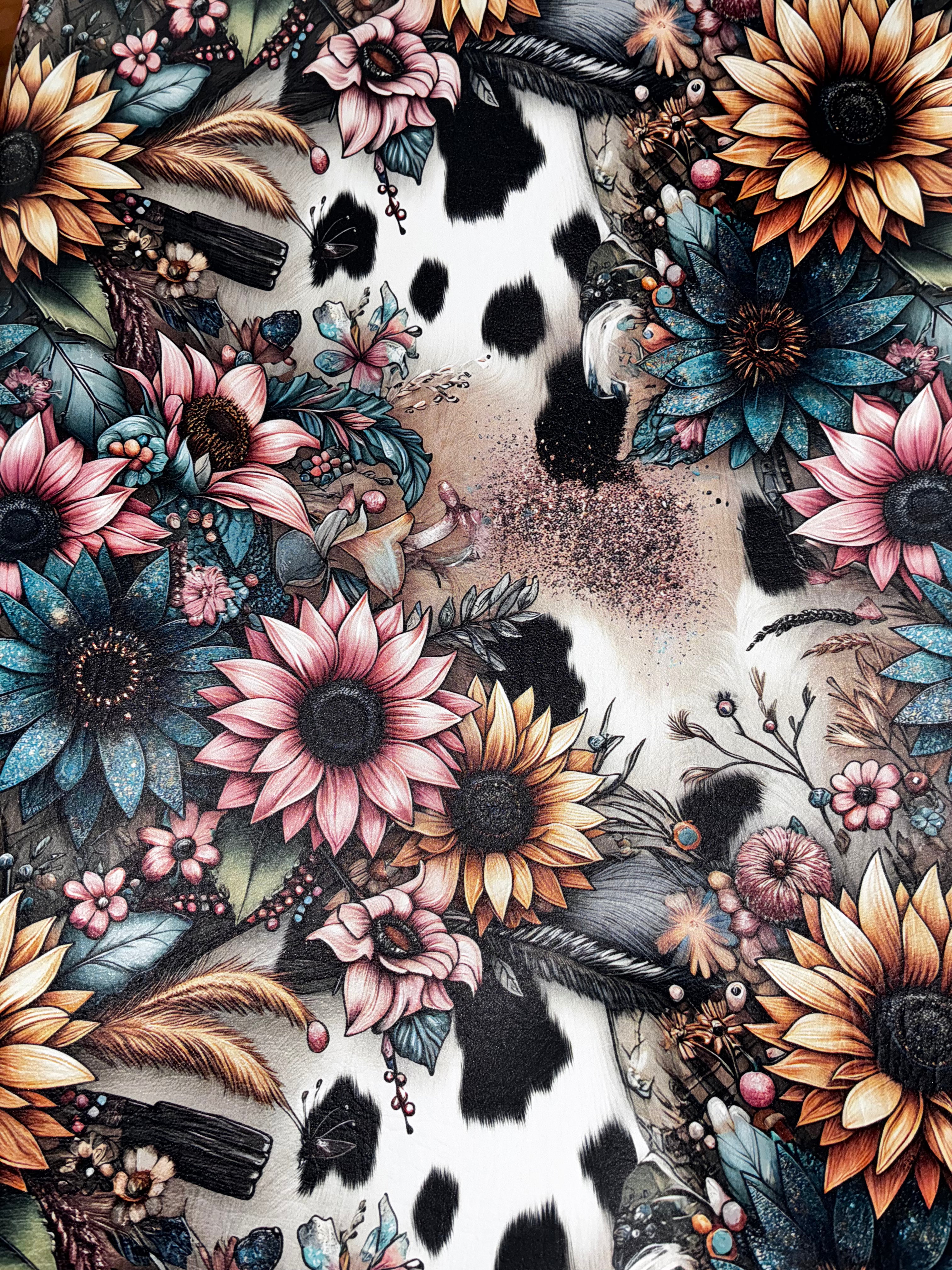 Alyssa floral cow (custom)