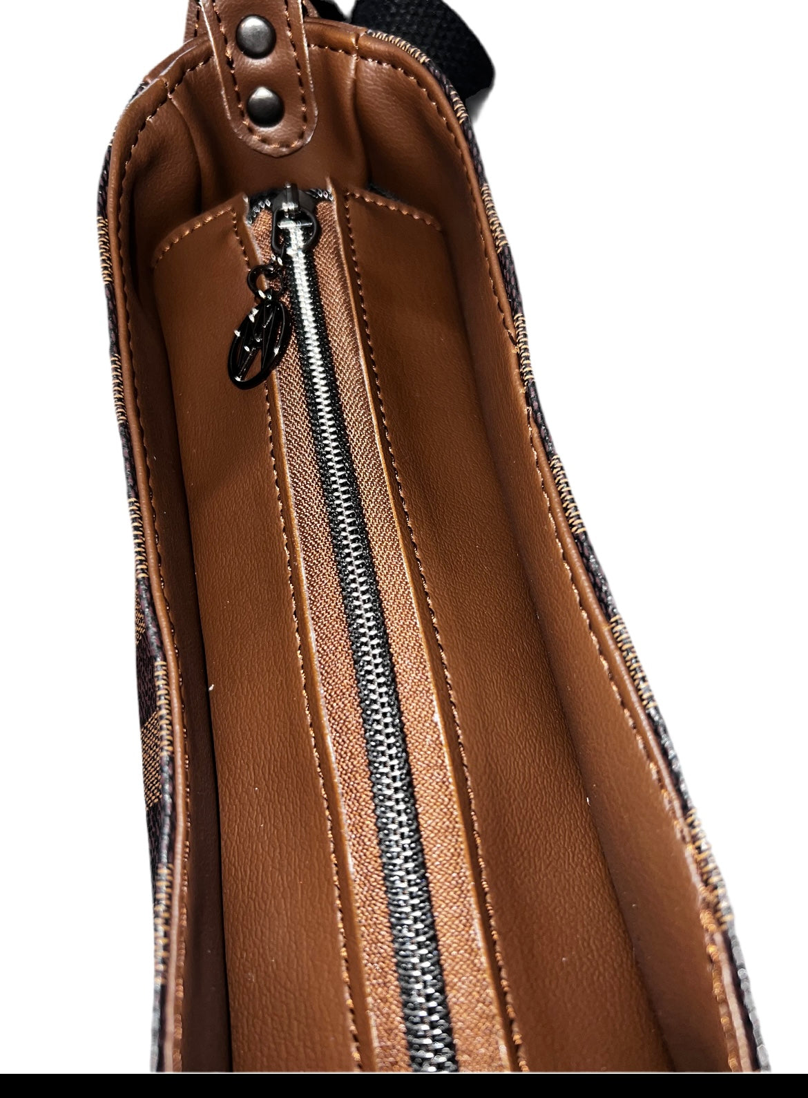 Aries Check crossbody bag