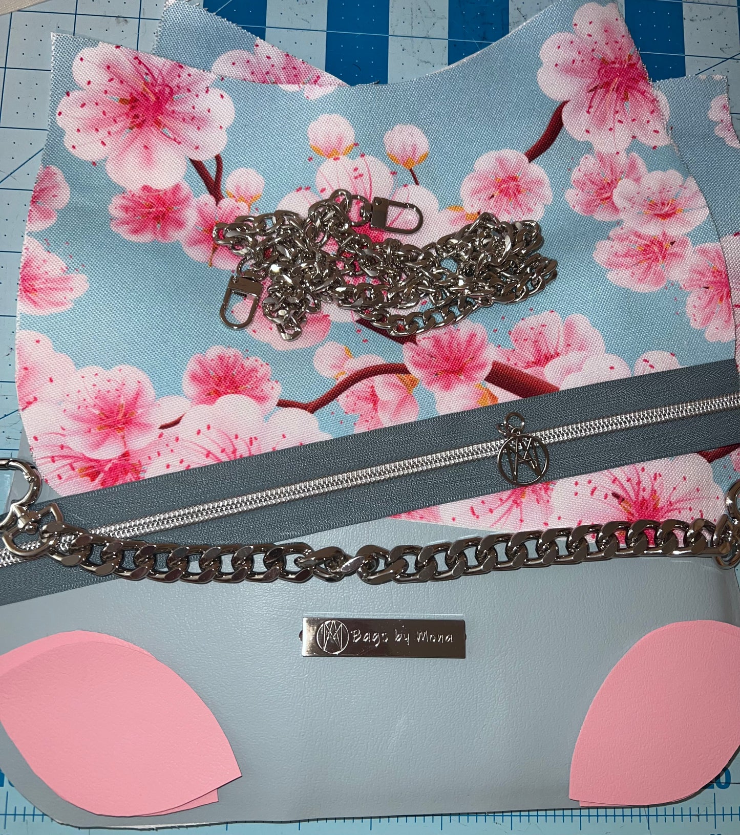 Annabelle Powder Blue and Pink
