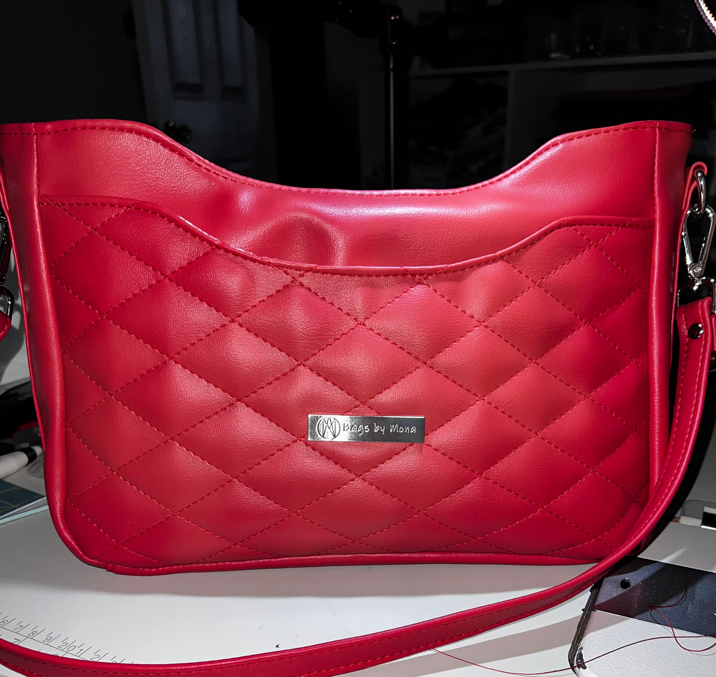 Kiana Quilted Red