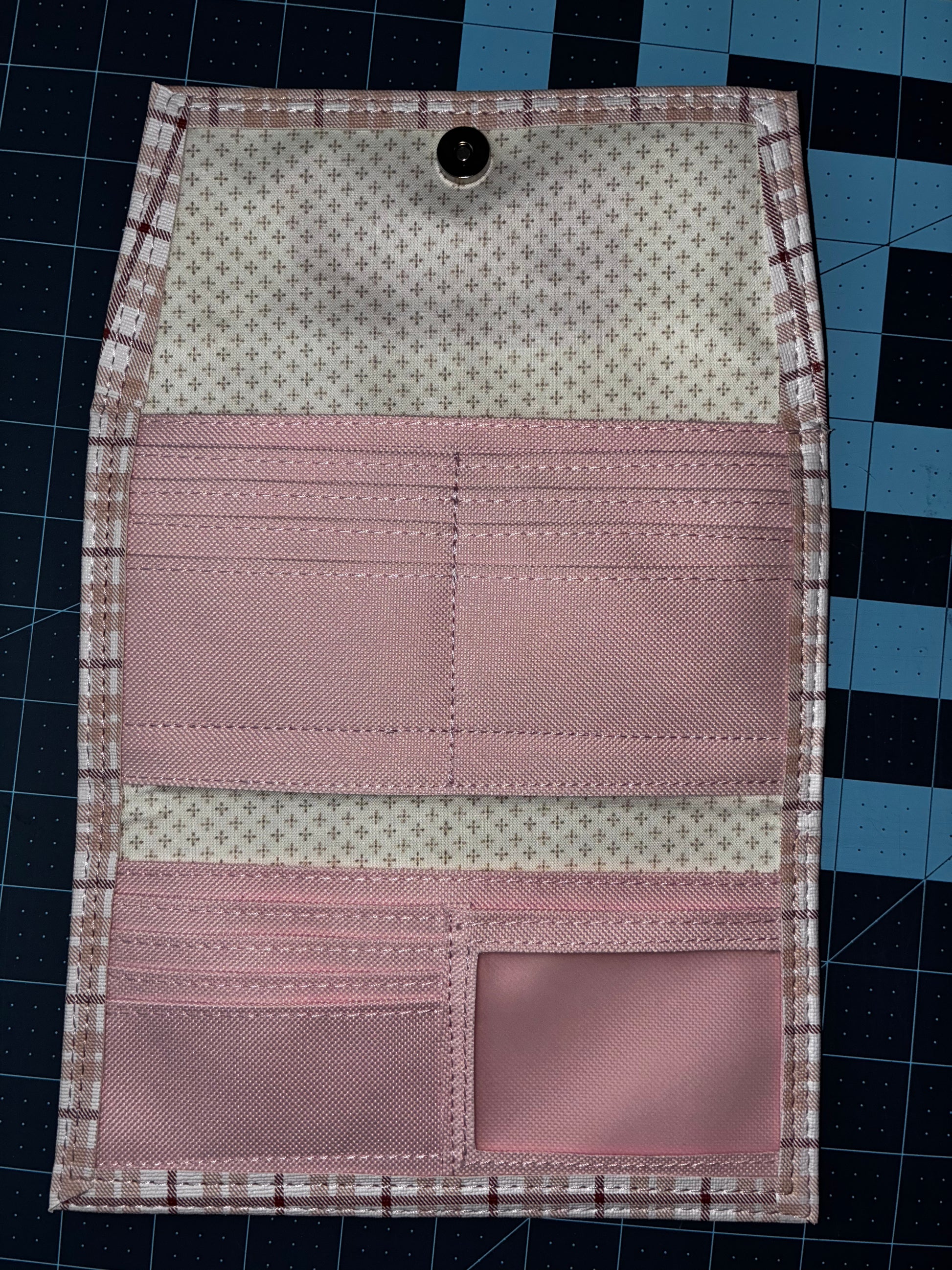 Architect Pink plaid Wallet