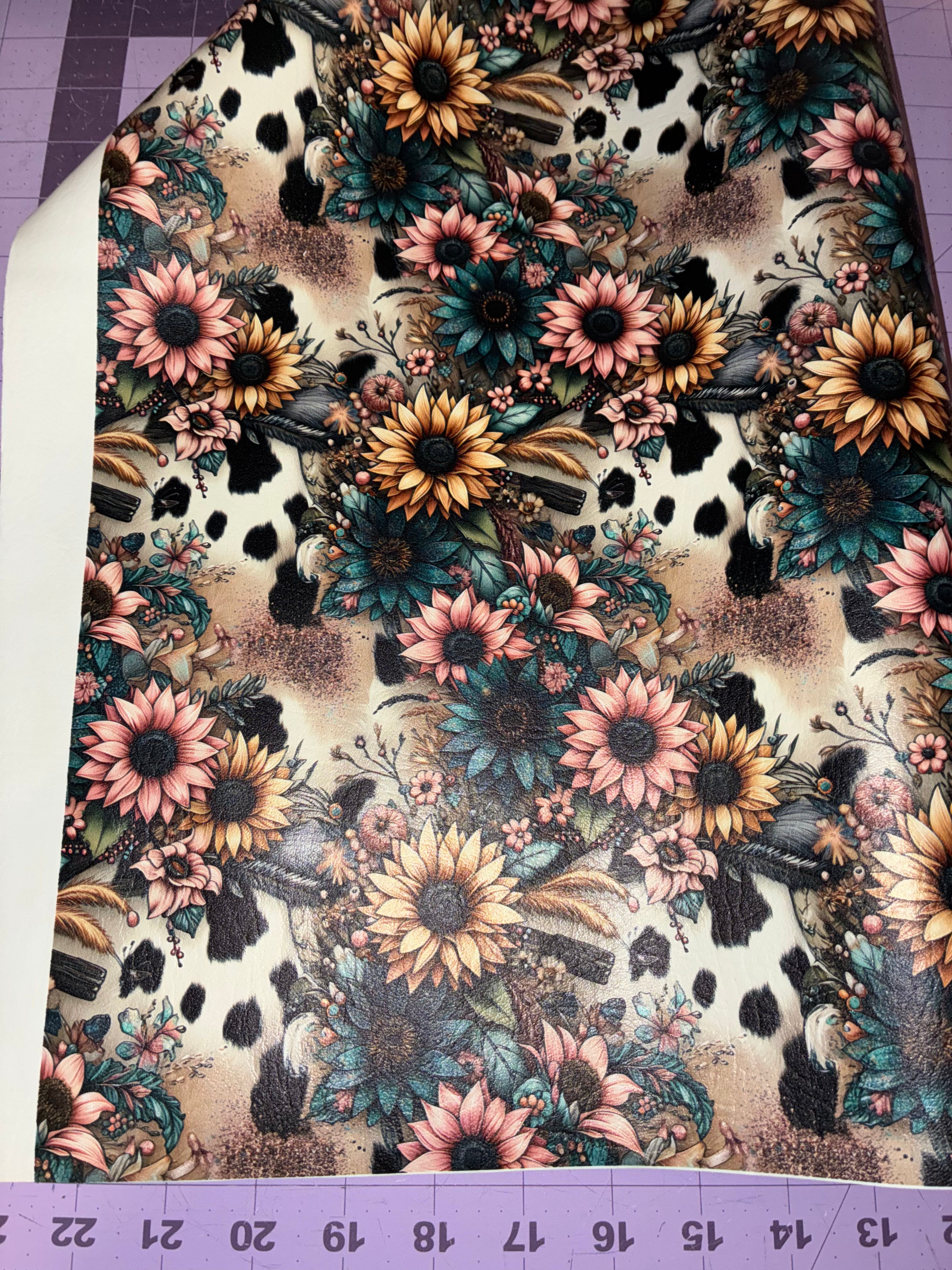 Alyssa floral cow (custom)