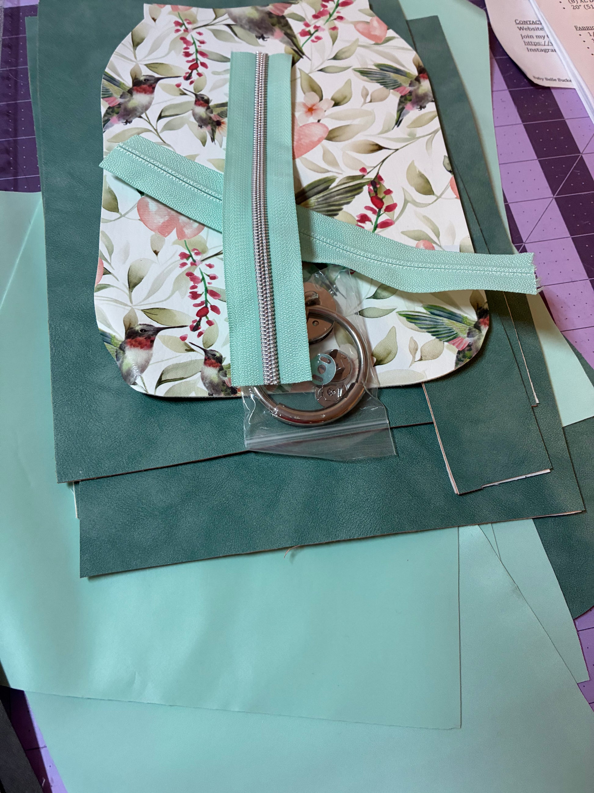 Baby Belle bucket bag (custom)