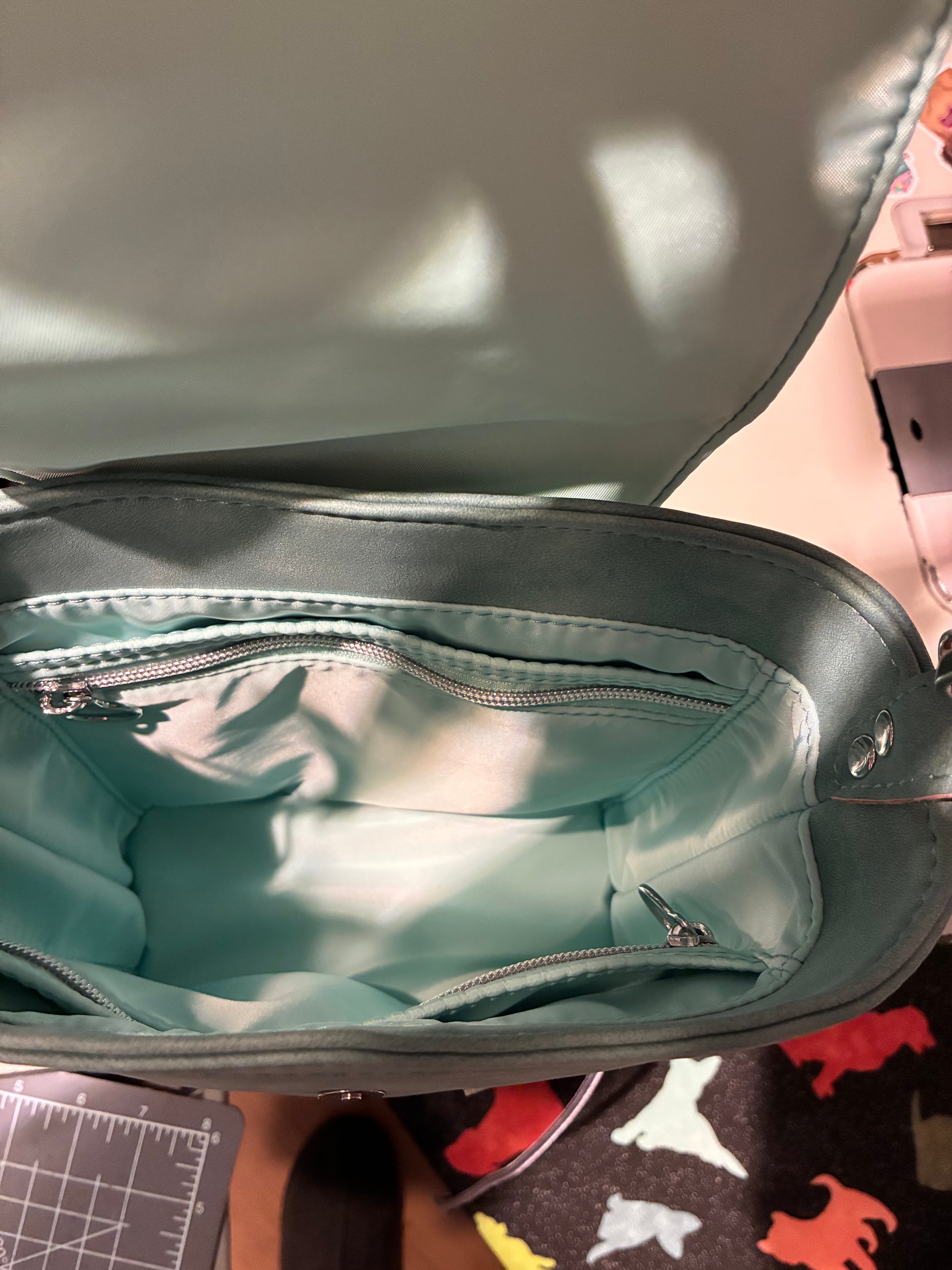 Baby Belle bucket bag (custom) silver hardware HB and moon are custom