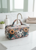Cosmetic Bag Flower Cow (custom)