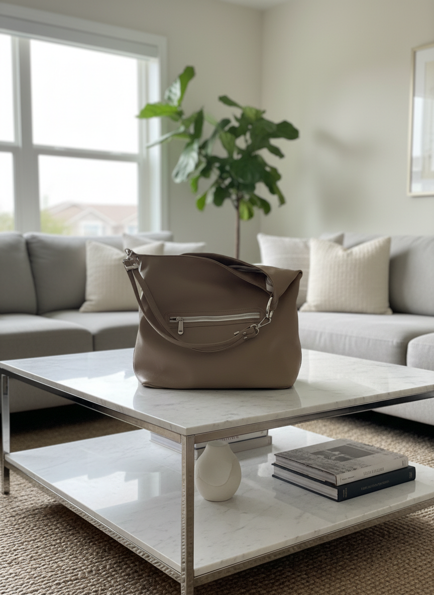 The Slouch Brown floral custom