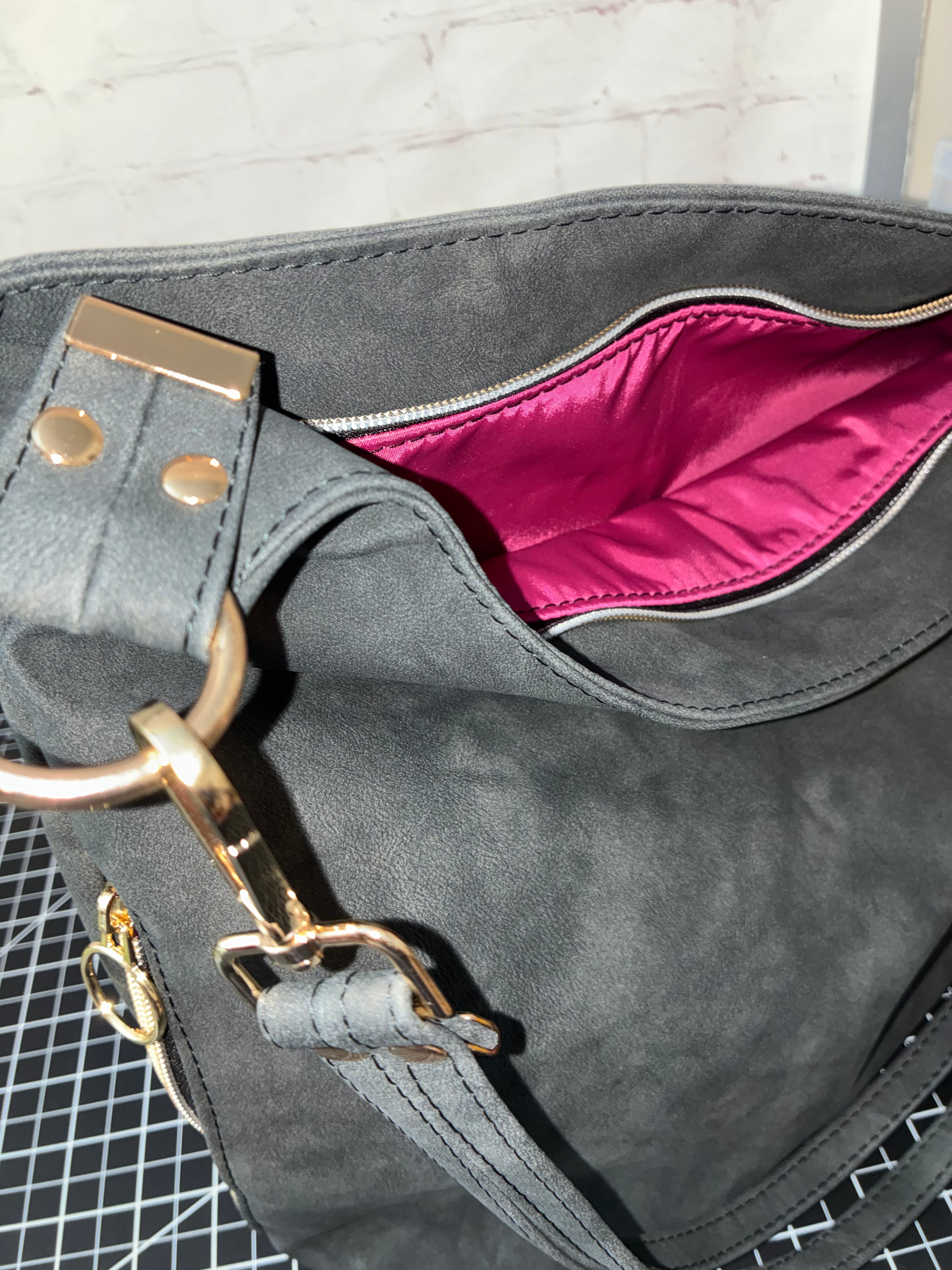 The Slouch Olive and Gold (custom) addtl crossbody strap