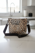 Mini B leopard CROSSBODY VERSION