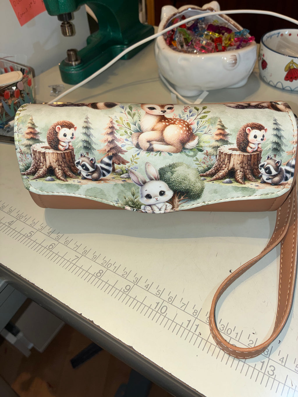 NCW Animals wristlet vinyl flap