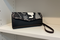 NCW Black Cat wristlet vinyl flap