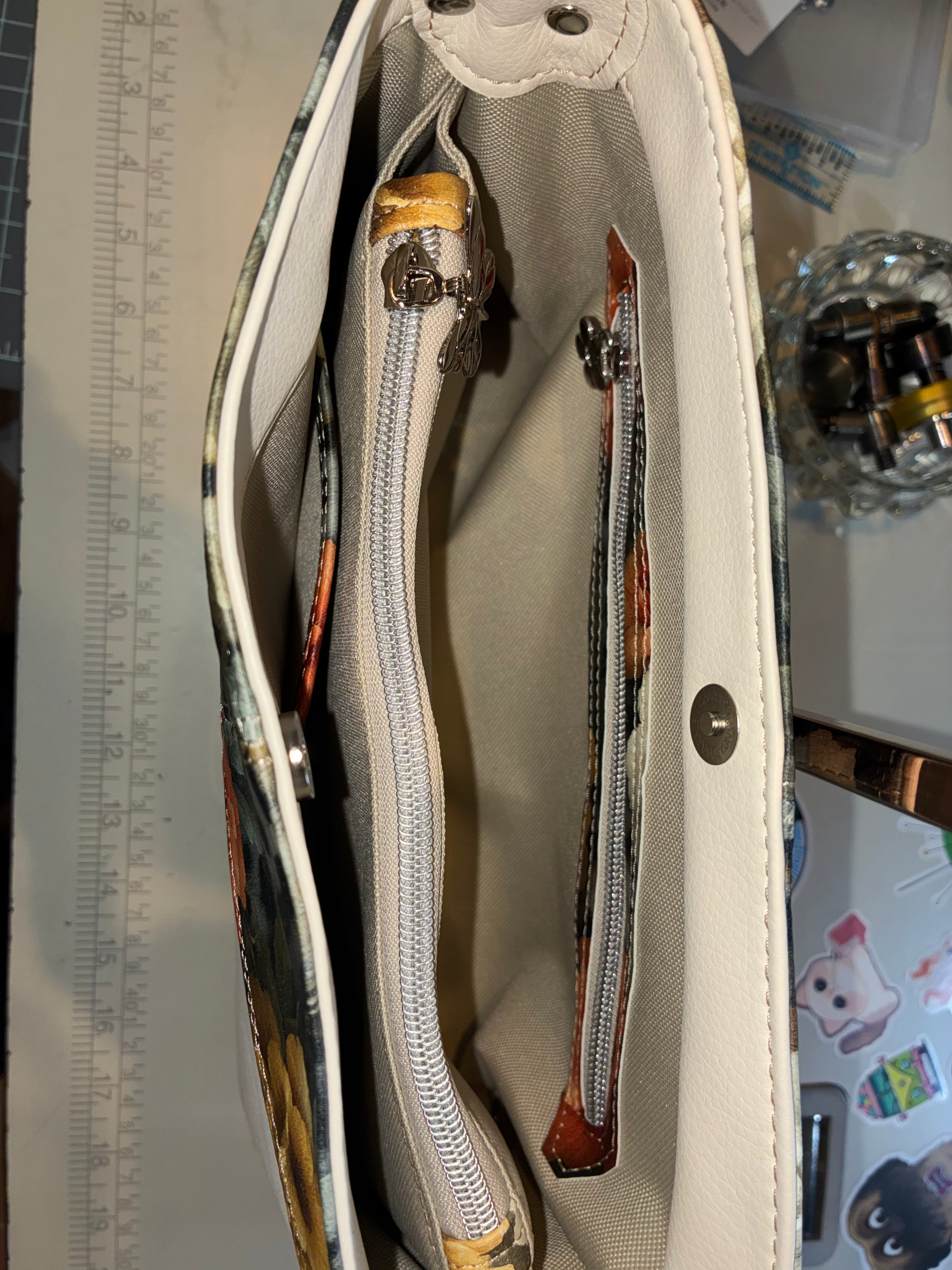 Sweetheart Cream Floral Crossbody