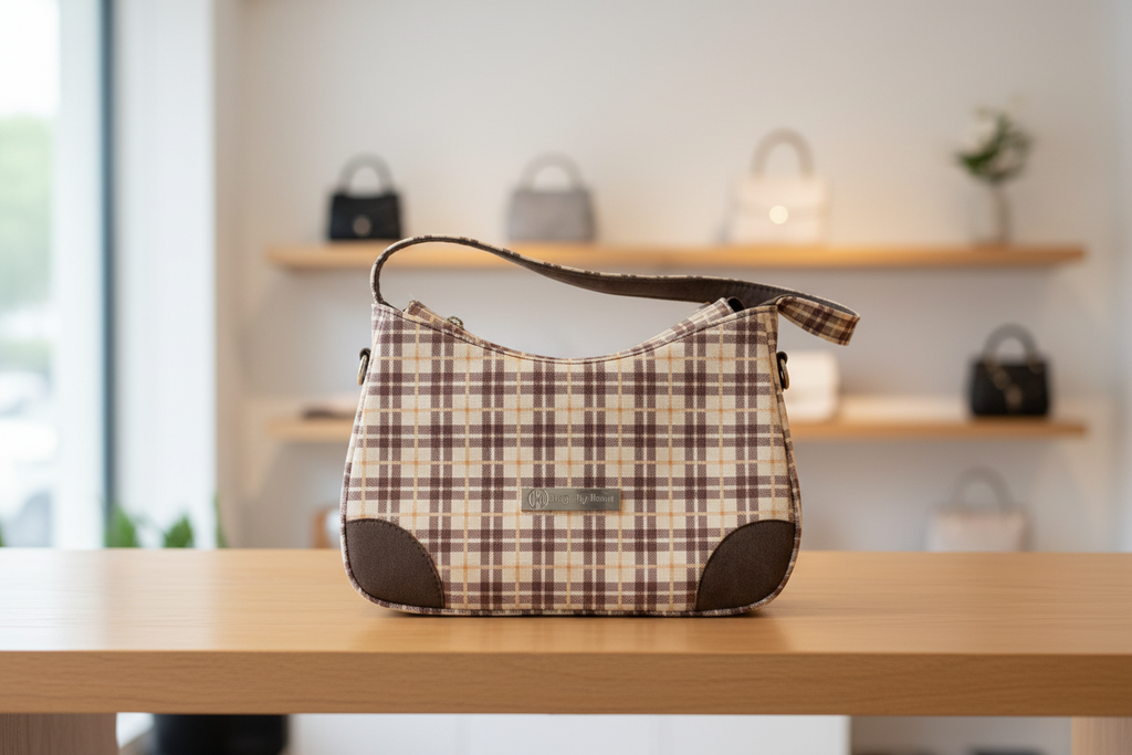 Annabelle Brown Check Custom