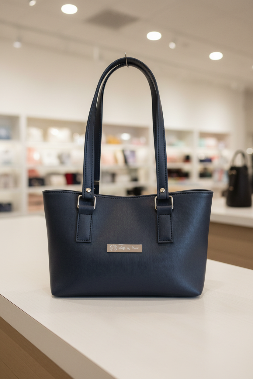 Micro B handbag Navy