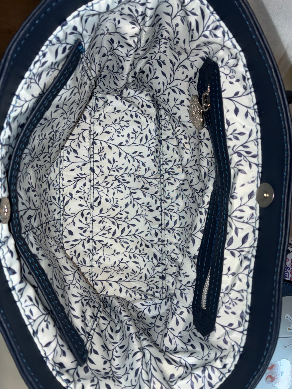 Micro B handbag Navy