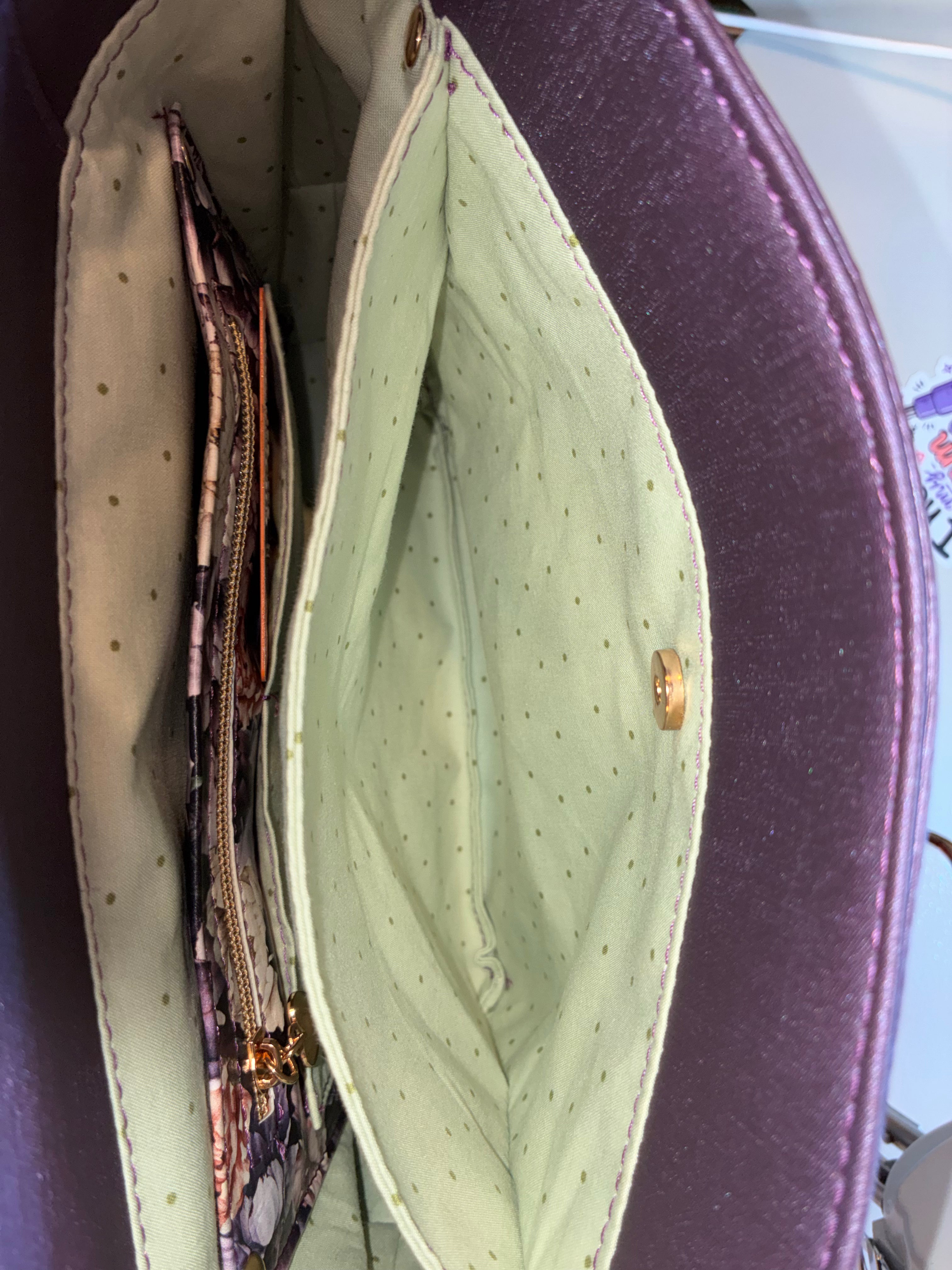 Tulip purse purple floral