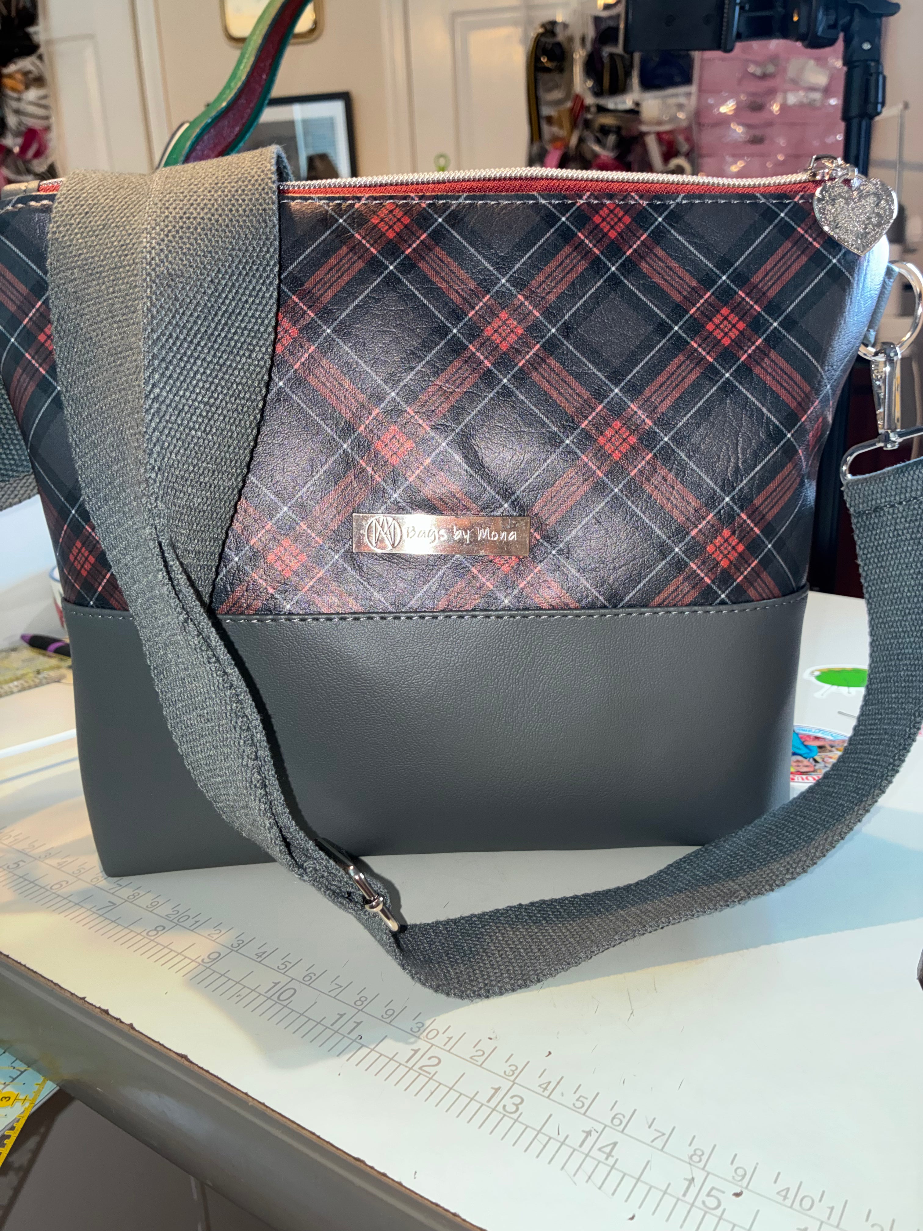 Alyssa XL Crossbody plaid