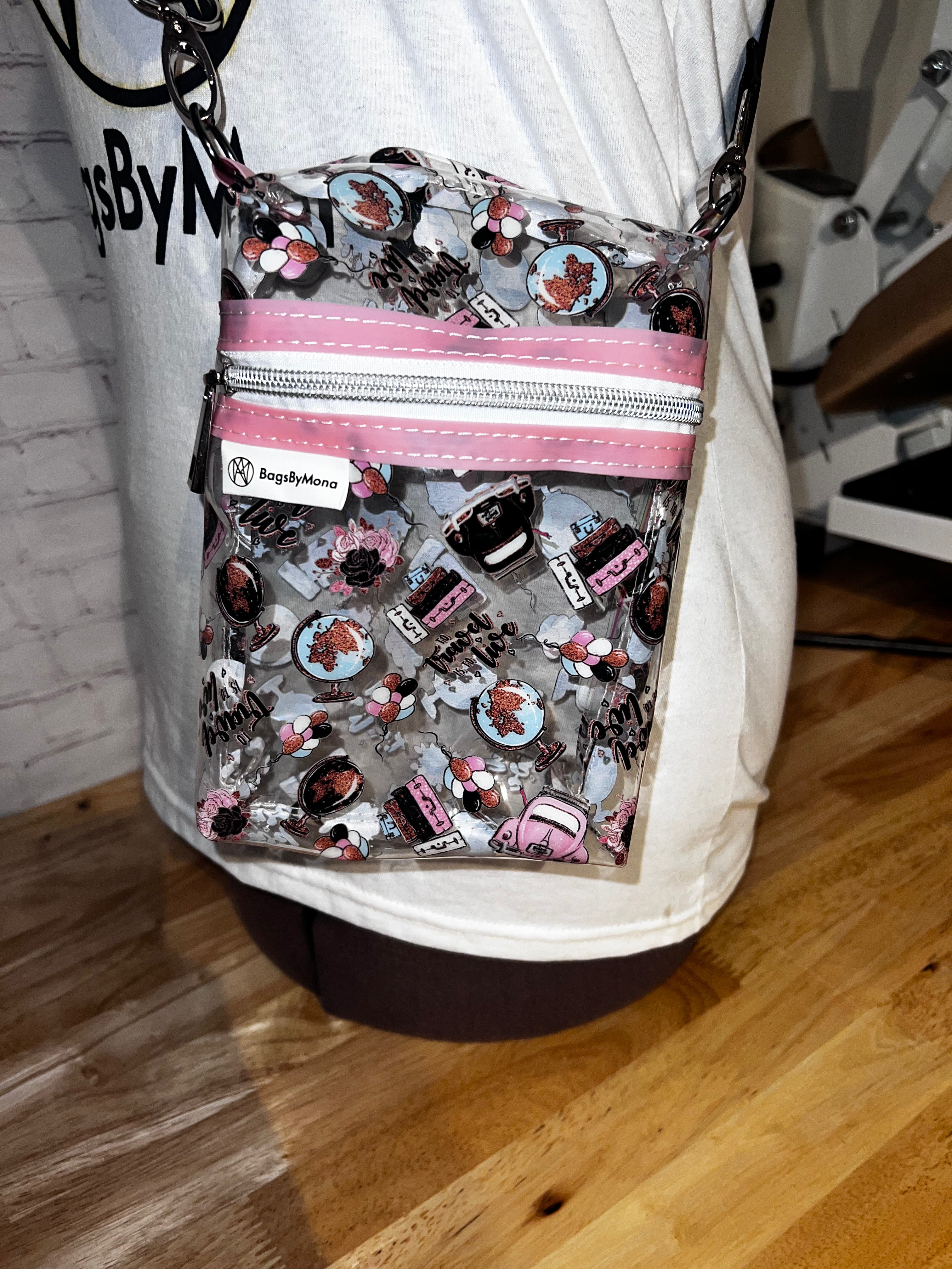 CLEAR JELLY STADIUM REGULATION CROSSBODY BAGS PRICE REDUCUTION choose drop down for choices