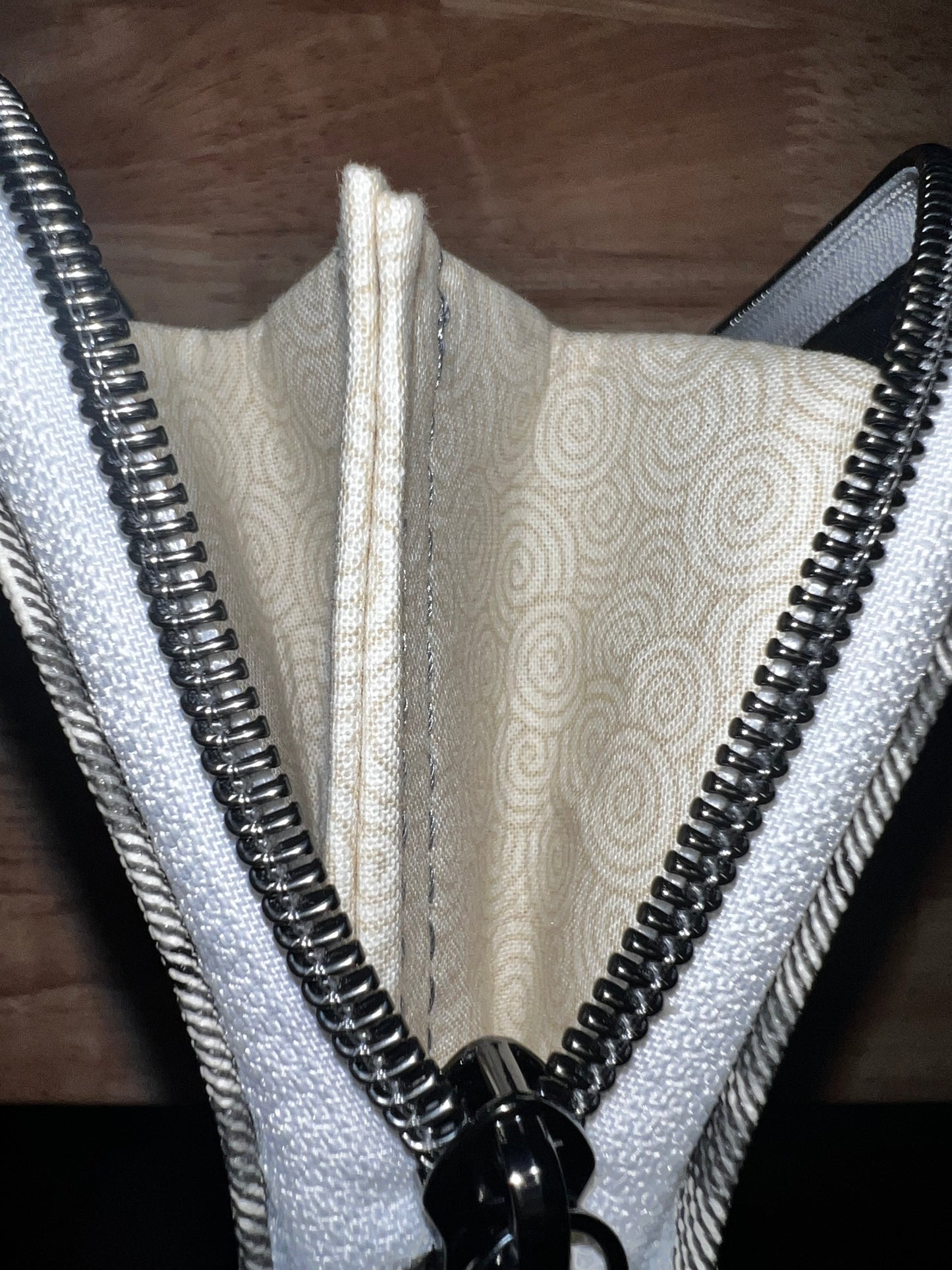 Zip around wallet plaid