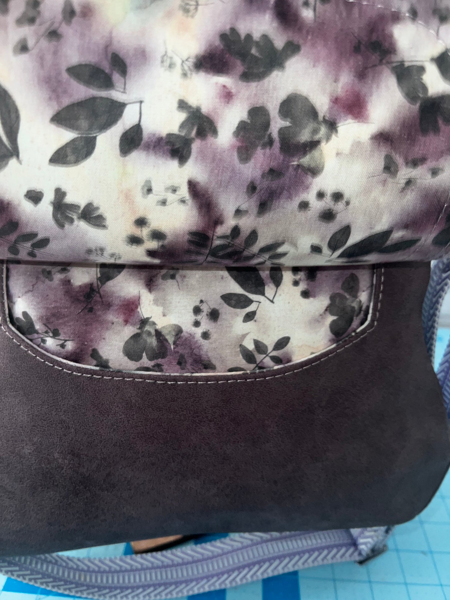 Brightstone Merlot Watercolor Floral includes accordion wallet 10 CC slots