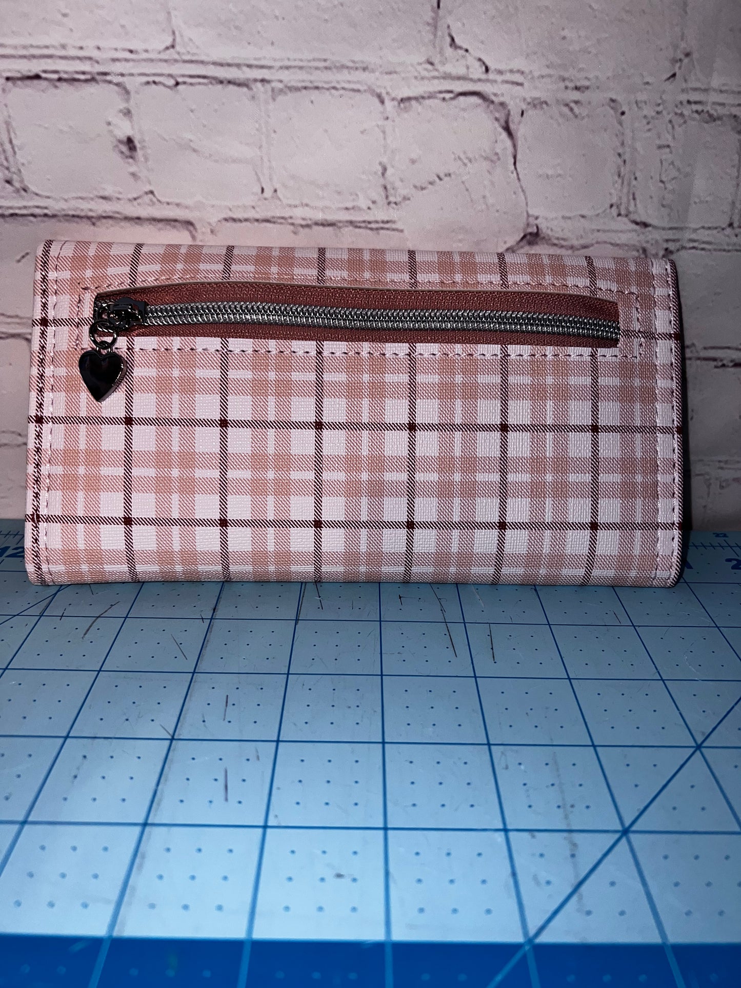 Architect Pink plaid Wallet