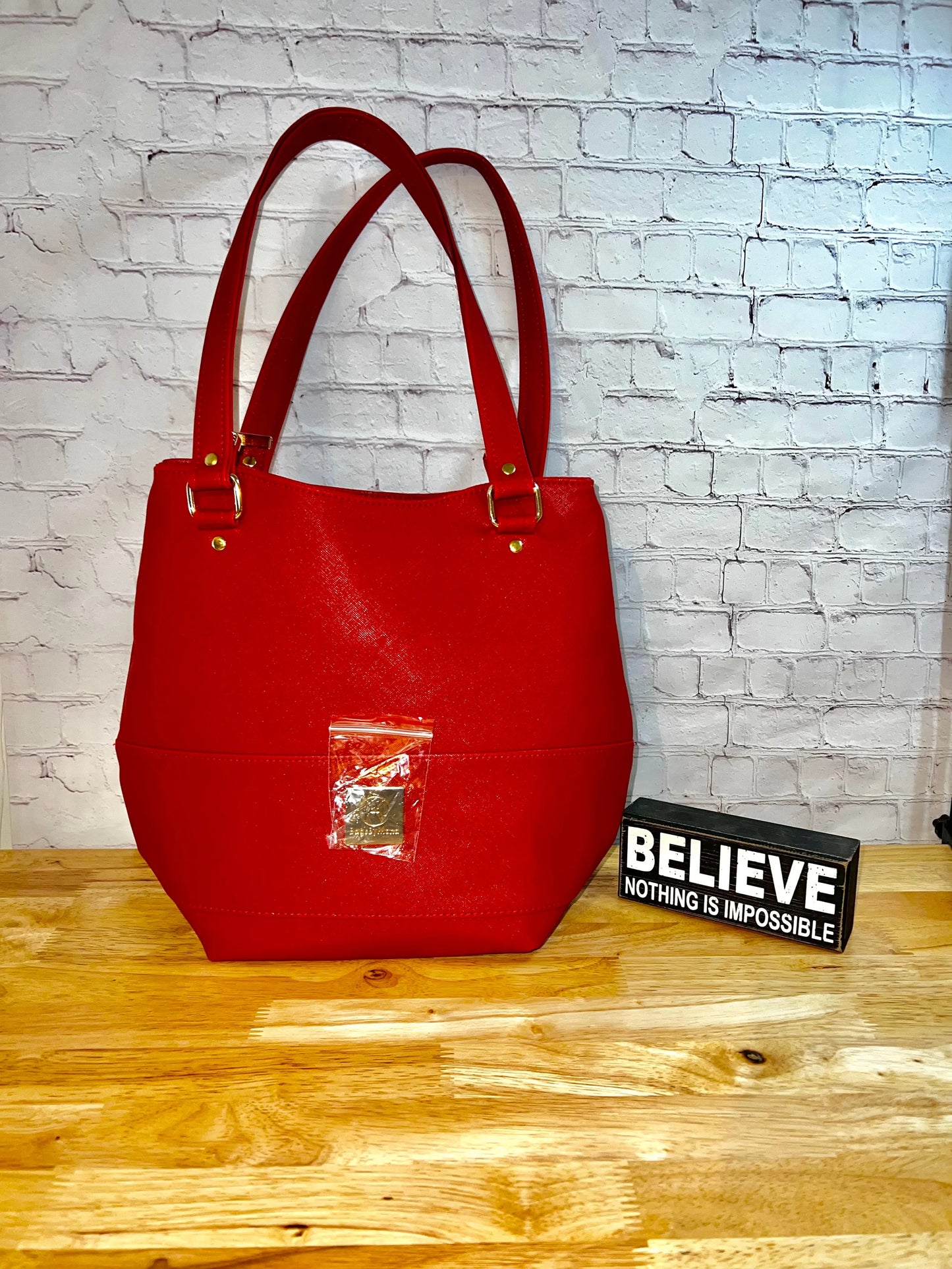 CHERRY RED GUADALUPE HANDBAG